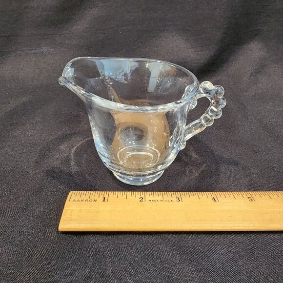Imperial Glass Candlewick Sugar,Creamer Tray Set Includes Salt and Peppe… - Picture 4 of 13